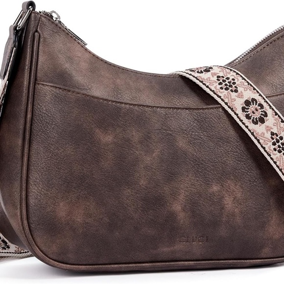 CLUCI Crossbody Bag • Vegan Leather • Coffee - Picture 1 of 6